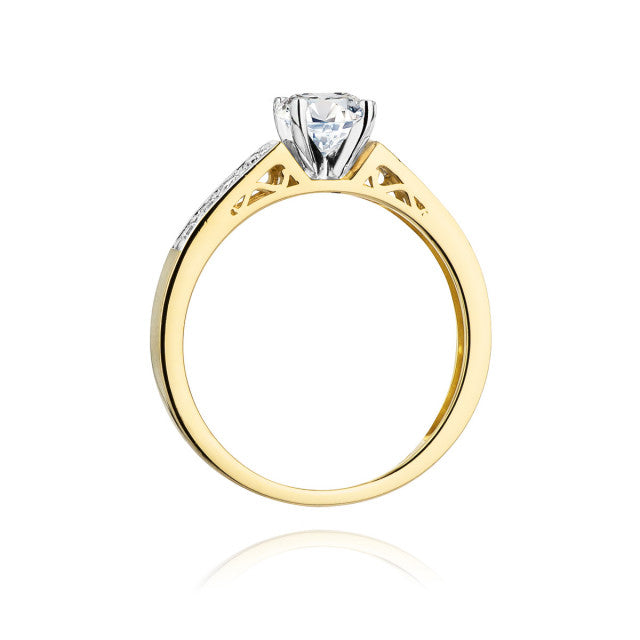Inel Aur 14K cu Diamante Naturale 0.42 ct, imaginea 3 din 11