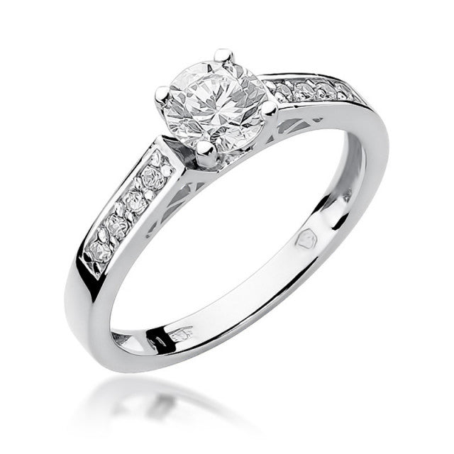 Inel Aur 14K cu Diamante Naturale 0.42 ct, imaginea 5 din 11