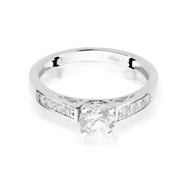Inel Aur 14K cu Diamante Naturale 0.42 ct, imaginea 6 din 11