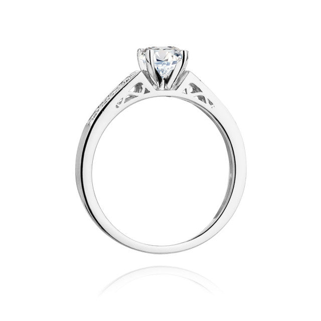 Inel Aur 14K cu Diamante Naturale 0.42 ct, imaginea 7 din 11