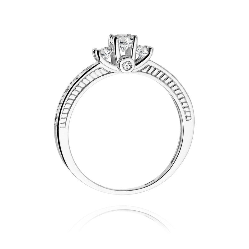 Inel Aur 14K cu Diamante Naturale 0.42 ct, imaginea 7 din 10