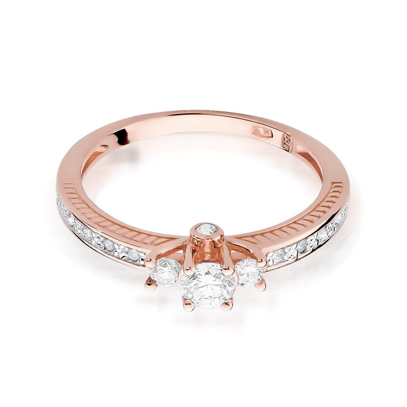 Inel Aur 14K cu Diamante Naturale 0.42 ct, imaginea 9 din 10