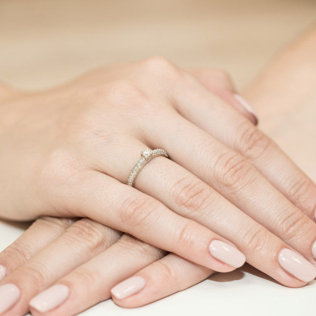 Inel Aur 14K cu Diamante Naturale 0.36 ct, imaginea 7 din 11