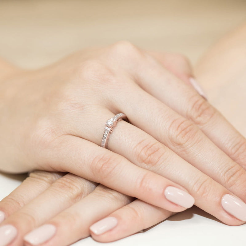 Inel Aur 14K cu Diamante Naturale 0.23 ct, imaginea 11 din 11