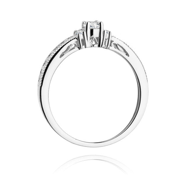 Inel Aur 14K cu Diamante Naturale 0.23 ct, imaginea 6 din 11