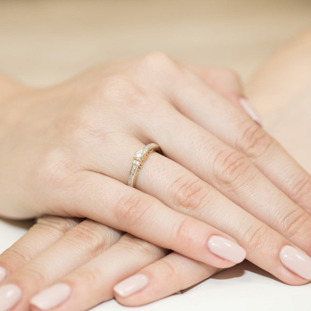 Inel Aur 14K cu Diamante Naturale 0.23 ct, imaginea 7 din 11