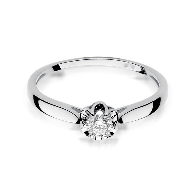 Inel Aur 14K cu Diamant Natural 0.15 ct, imaginea 5 din 11