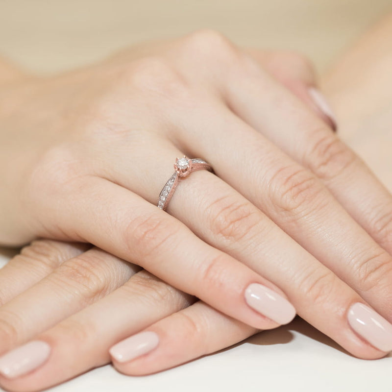 Inel Aur 14K cu Diamante Naturale 0.30 ct, imaginea 11 din 11