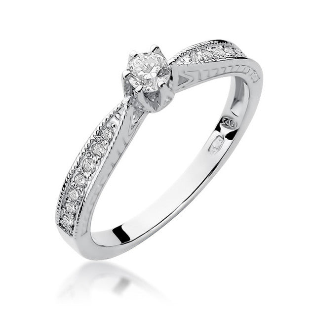 Inel Aur 14K cu Diamante Naturale 0.30 ct, imaginea 4 din 11