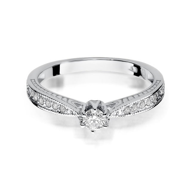Inel Aur 14K cu Diamante Naturale 0.30 ct, imaginea 5 din 11