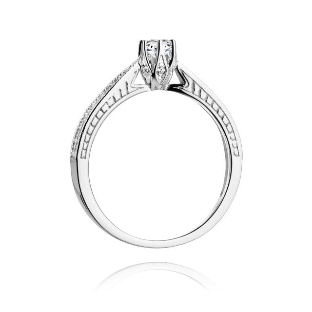 Inel Aur 14K cu Diamante Naturale 0.30 ct, imaginea 6 din 11