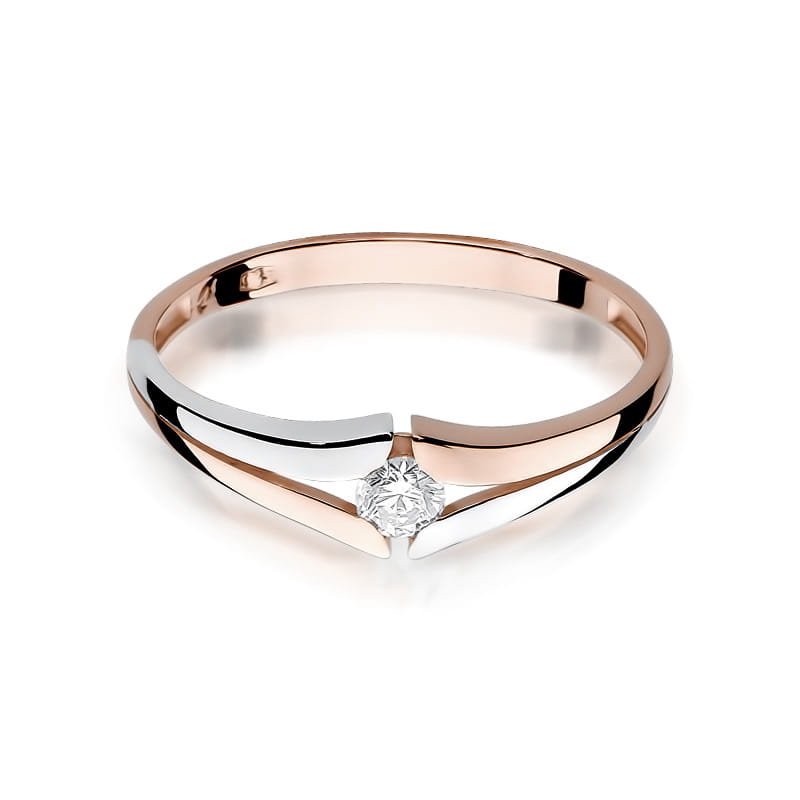 Inel Aur 14K cu Diamant Natural 0.08 ct, imaginea 9 din 11