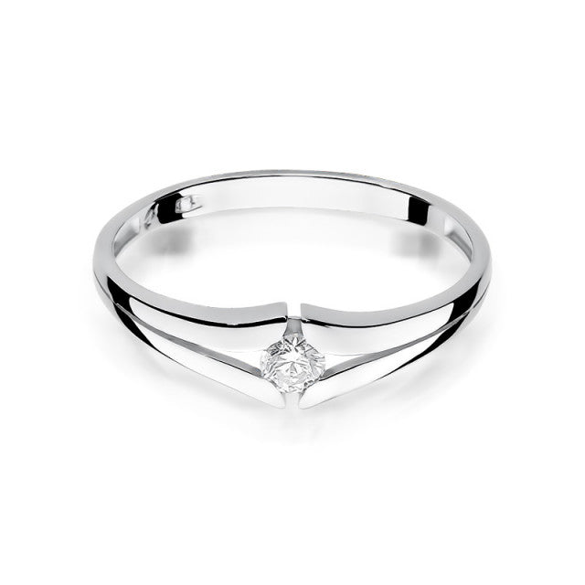 Inel Aur 14K cu Diamant Natural 0.10 ct, imaginea 5 din 10