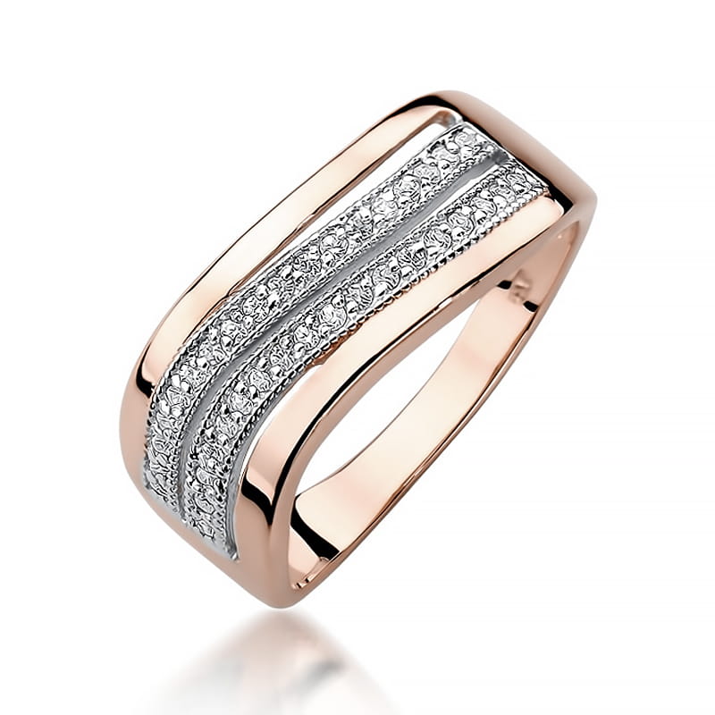 Inel Aur 14K cu Diamante Naturale 0.18 ct, imaginea 9 din 11