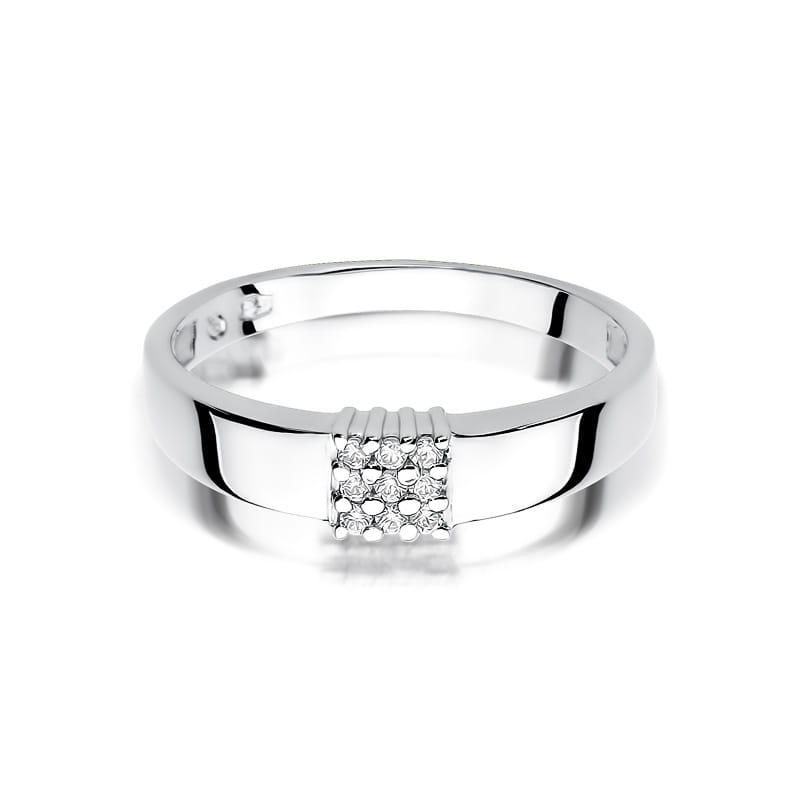 Inel Aur 14K cu Diamante Naturale 0.08 ct, imaginea 7 din 9