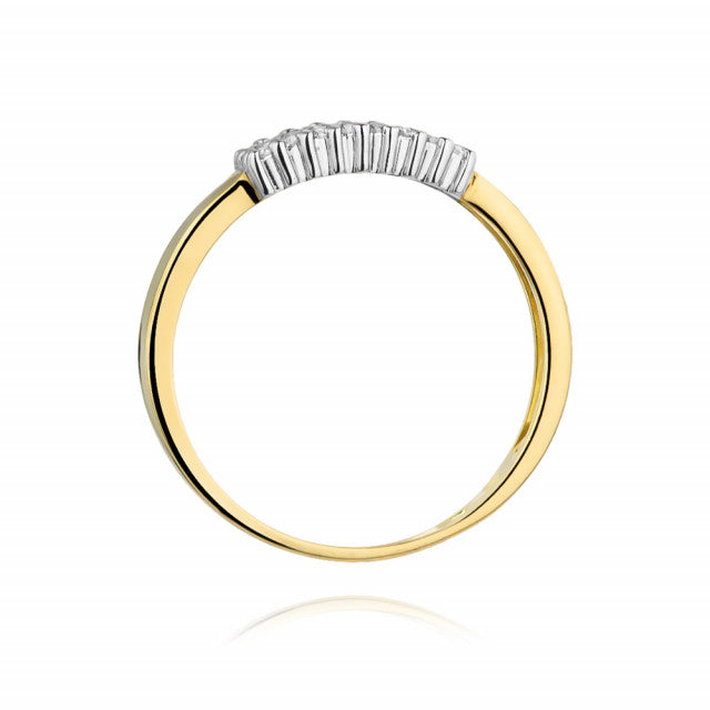 Inel Aur 14K cu Diamante Naturale 0.21 ct, imaginea 3 din 13