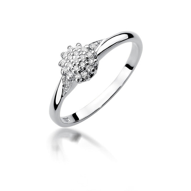 Inel Aur 14K cu Diamante Naturale 0.11 ct, imaginea 4 din 11