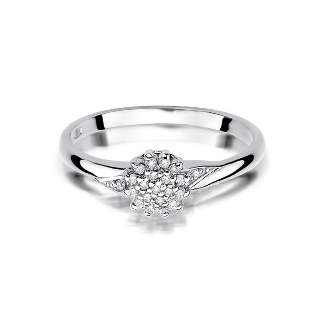 Inel Aur 14K cu Diamante Naturale 0.11 ct, imaginea 5 din 11