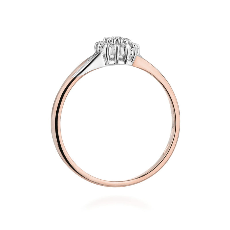 Inel Aur 14K cu Diamante Naturale 0.11 ct, imaginea 10 din 11