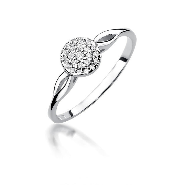 Inel Aur 14K cu Diamante Naturale 0.13 ct, imaginea 4 din 10