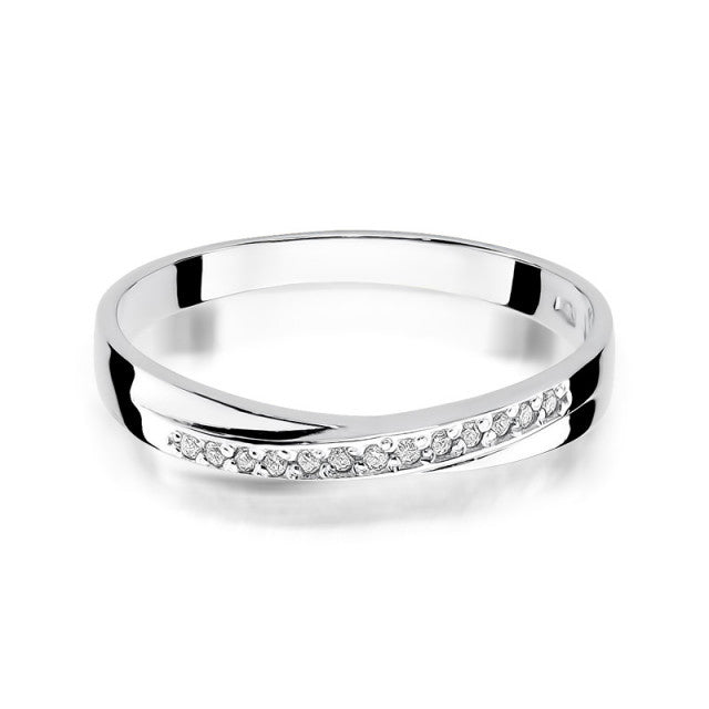 Inel Aur 14K cu Diamante Naturale 0.07 ct, imaginea 6 din 10