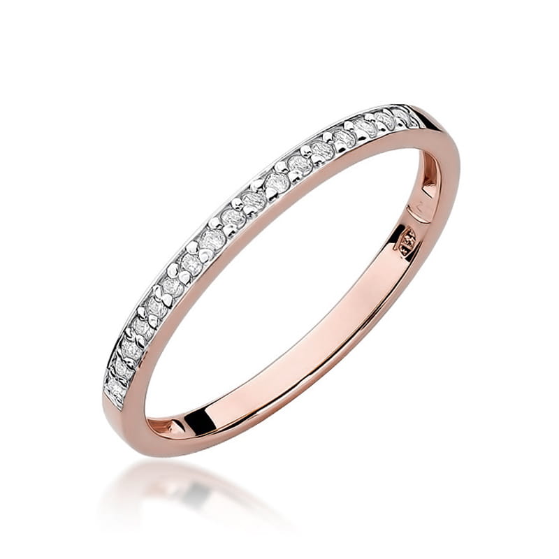 Inel Aur 14K cu Diamante Naturale 0.09 ct, imaginea 8 din 10