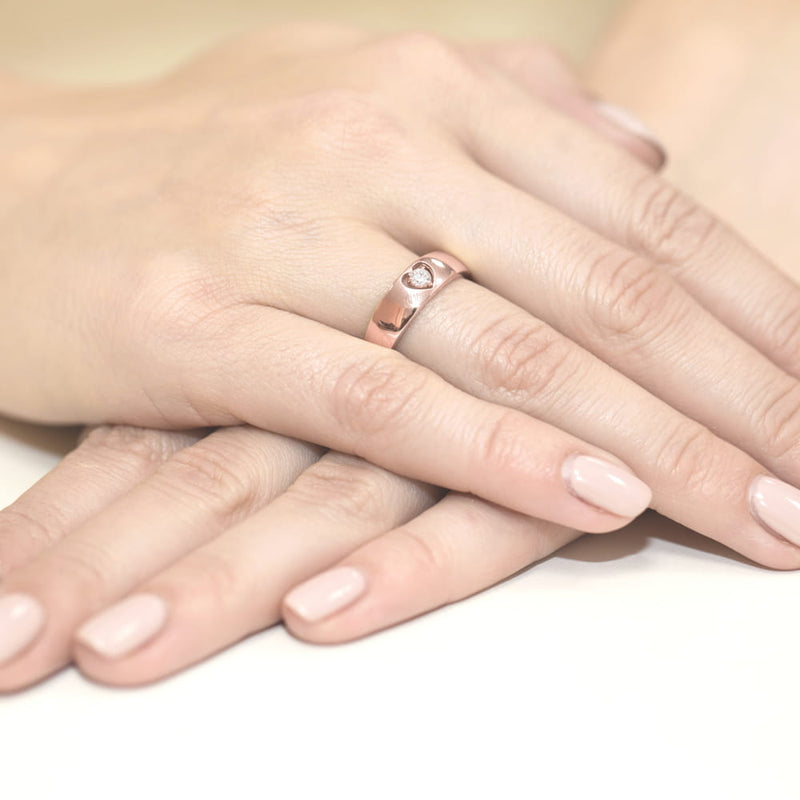 Inel Aur 14K cu Diamant Natural 0.10 ct, imaginea 11 din 11