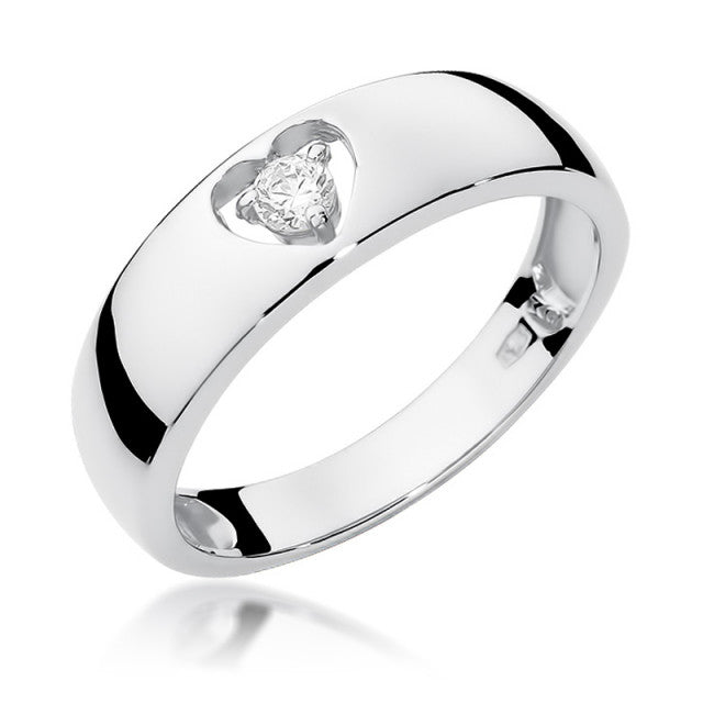Inel Aur 14K cu Diamant Natural 0.10 ct, imaginea 4 din 11