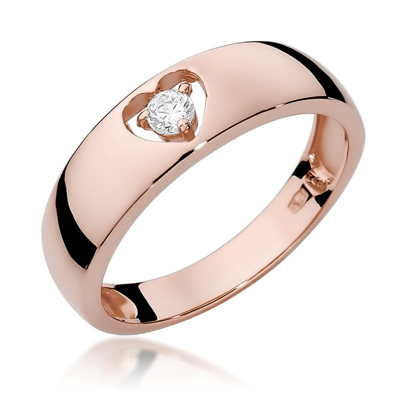 Inel Aur 14K cu Diamant Natural 0.10 ct, imaginea 8 din 11