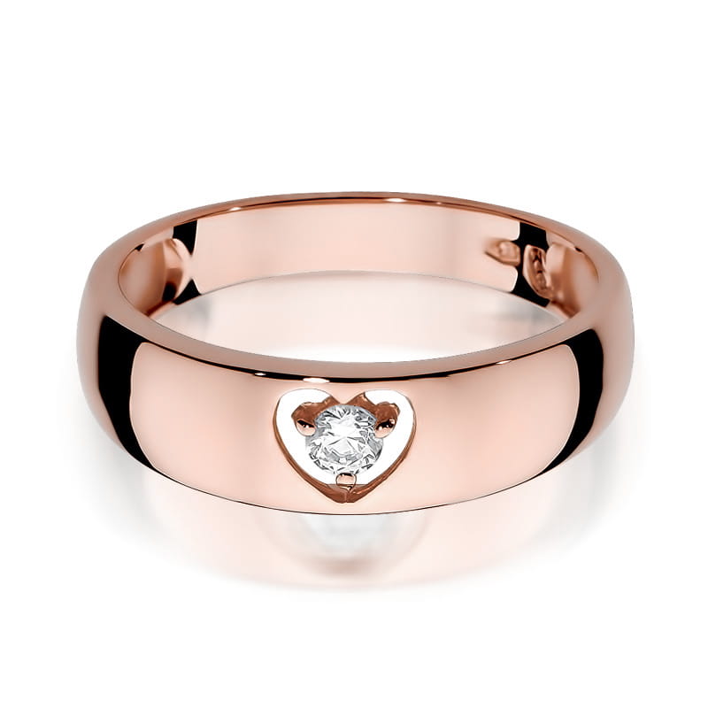 Inel Aur 14K cu Diamant Natural 0.10 ct, imaginea 9 din 11