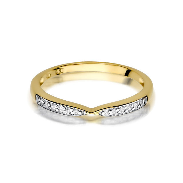 Inel Aur 14K cu Diamante Naturale 0.10 ct, imaginea 2 din 11