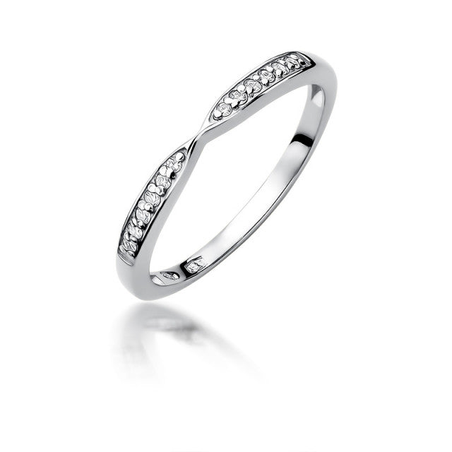 Inel Aur 14K cu Diamante Naturale 0.10 ct, imaginea 4 din 11
