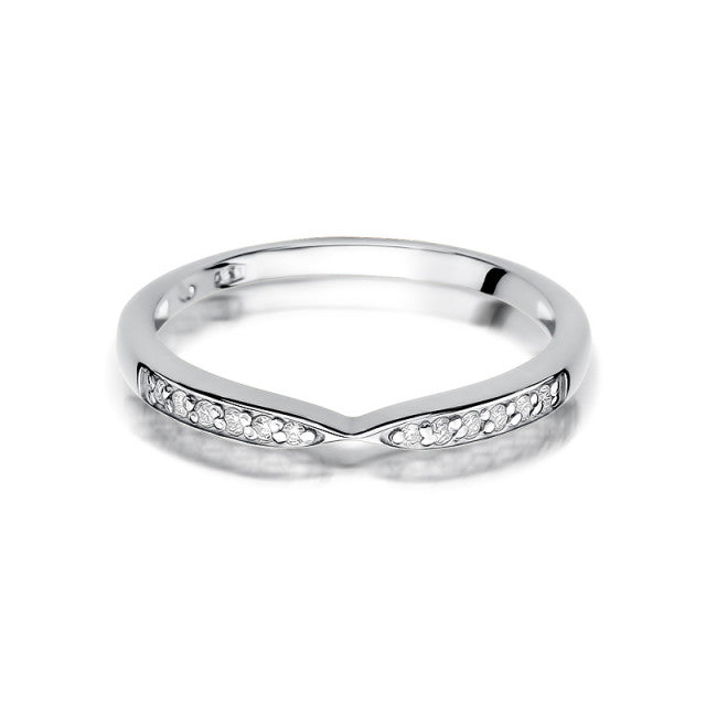 Inel Aur 14K cu Diamante Naturale 0.10 ct, imaginea 5 din 11