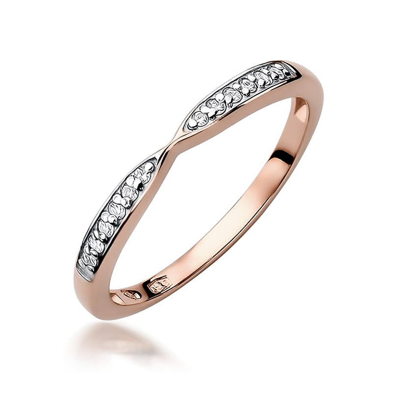 Inel Aur 14K cu Diamante Naturale 0.10 ct, imaginea 8 din 11