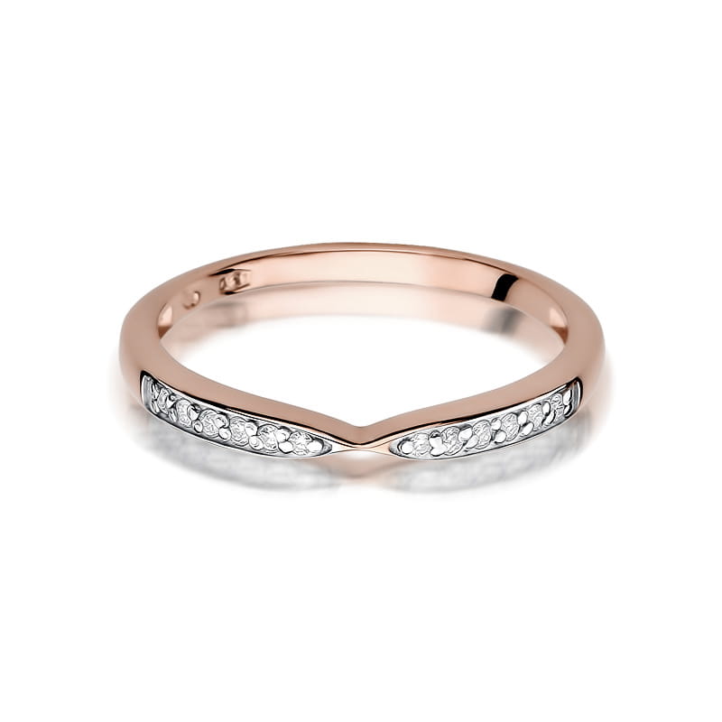 Inel Aur 14K cu Diamante Naturale 0.10 ct, imaginea 9 din 11