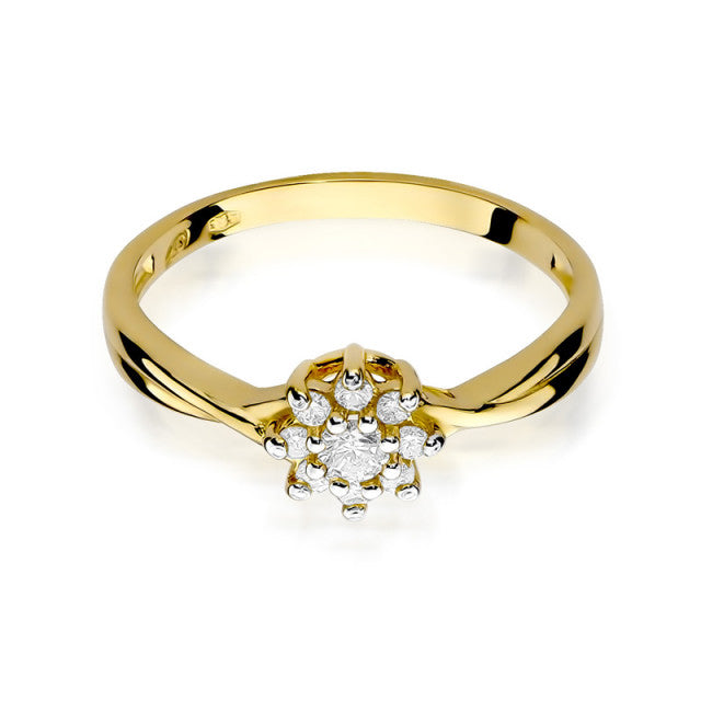 Inel Aur 14K cu Diamante Naturale 0.22 ct, imaginea 2 din 11