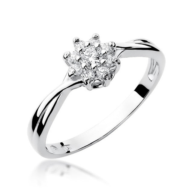 Inel Aur 14K cu Diamante Naturale 0.22 ct, imaginea 4 din 11