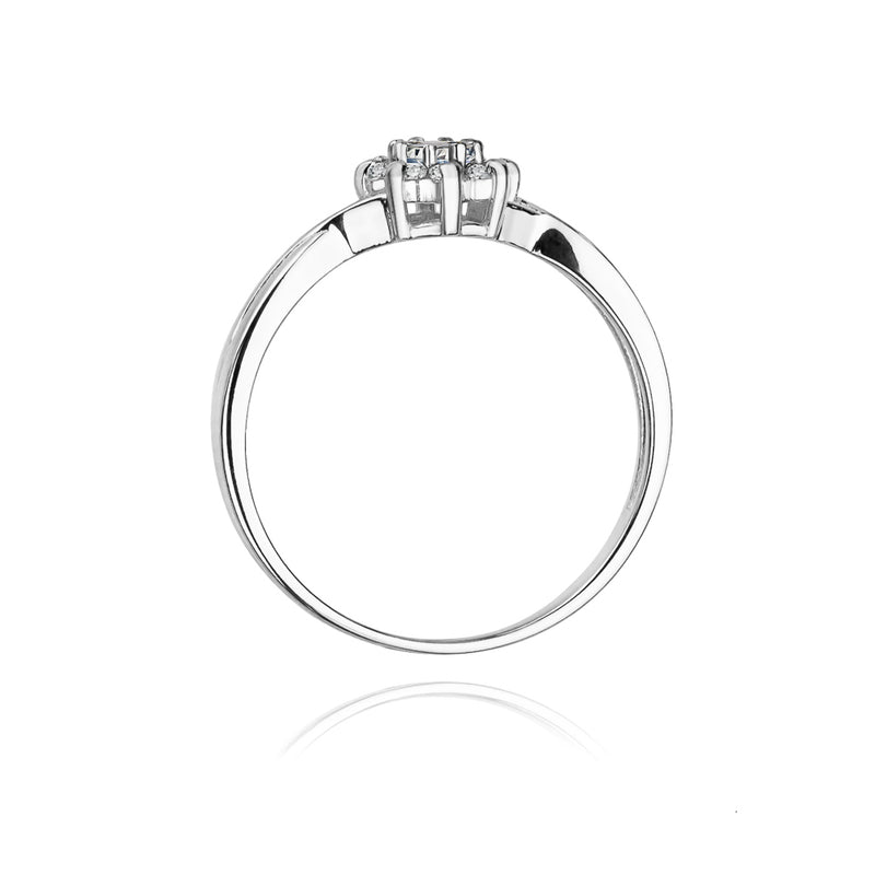 Inel Aur 14K cu Diamante Naturale 0.22 ct, imaginea 6 din 11