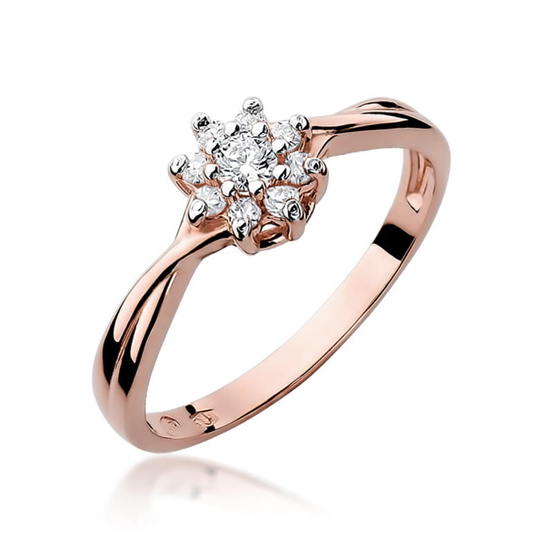 Inel Aur 14K cu Diamante Naturale 0.22 ct, imaginea 8 din 11
