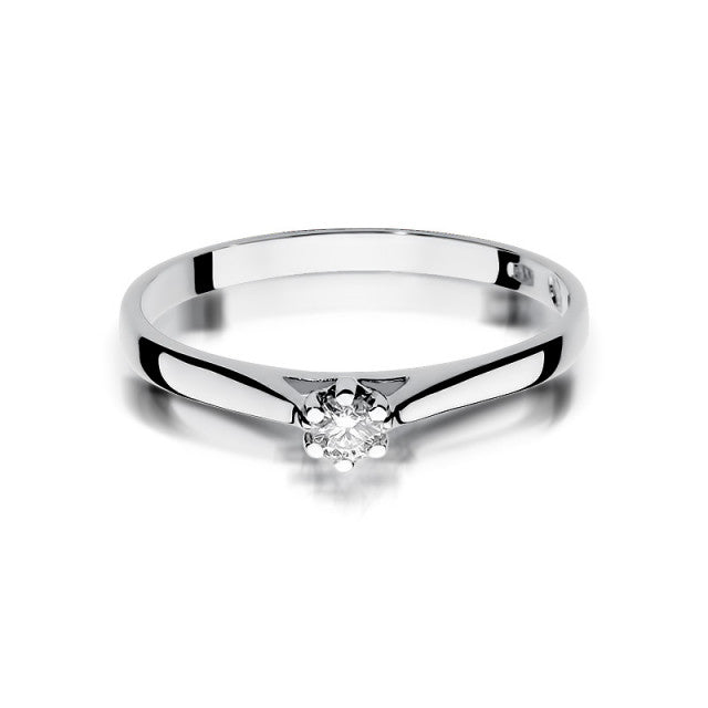 Inel Aur 14K cu Diamant Natural 0.09 ct, imaginea 5 din 11