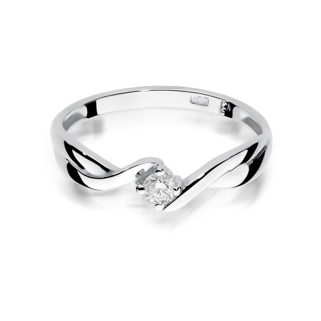 Inel Aur 14K cu Diamant Natural 0.08 ct, imaginea 5 din 11