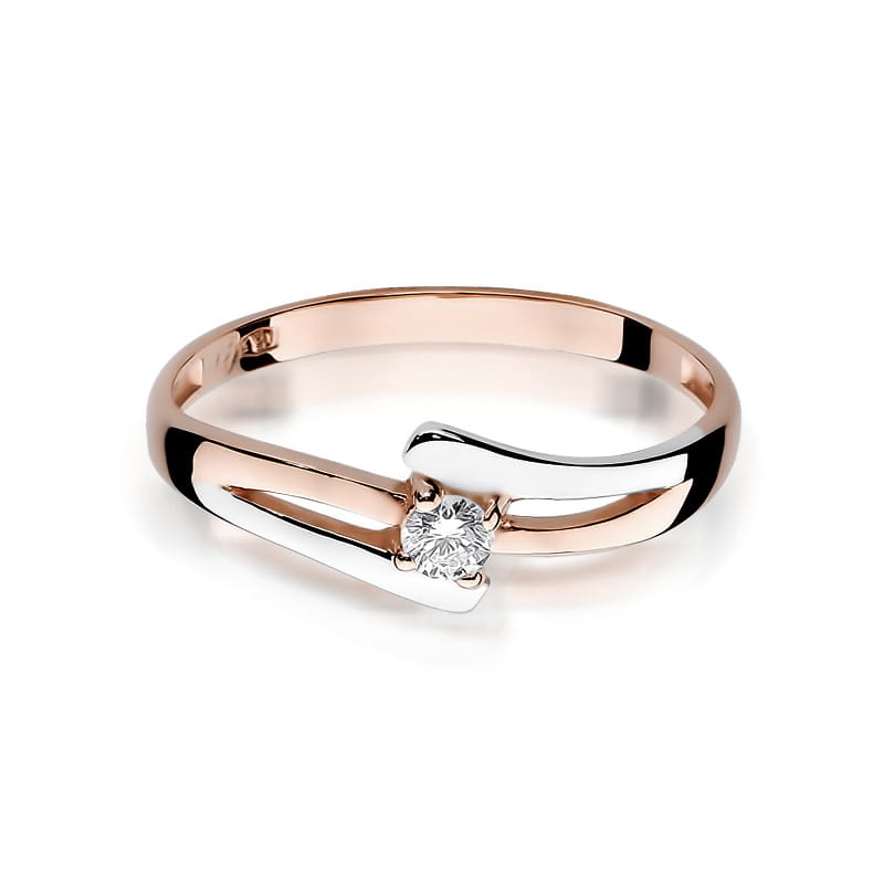 Inel Aur 14K cu Diamant Natural 0.08 ct, imaginea 9 din 11