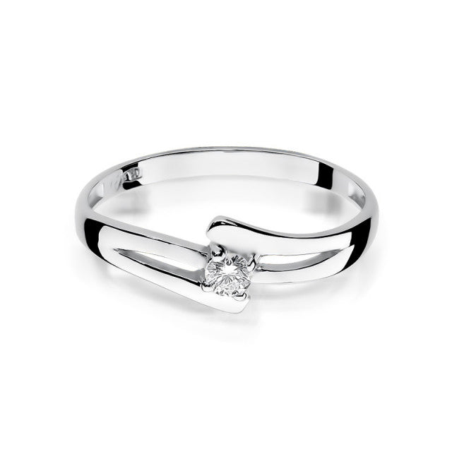 Inel Aur 14K cu Diamant Natural 0.10 ct, imaginea 5 din 11