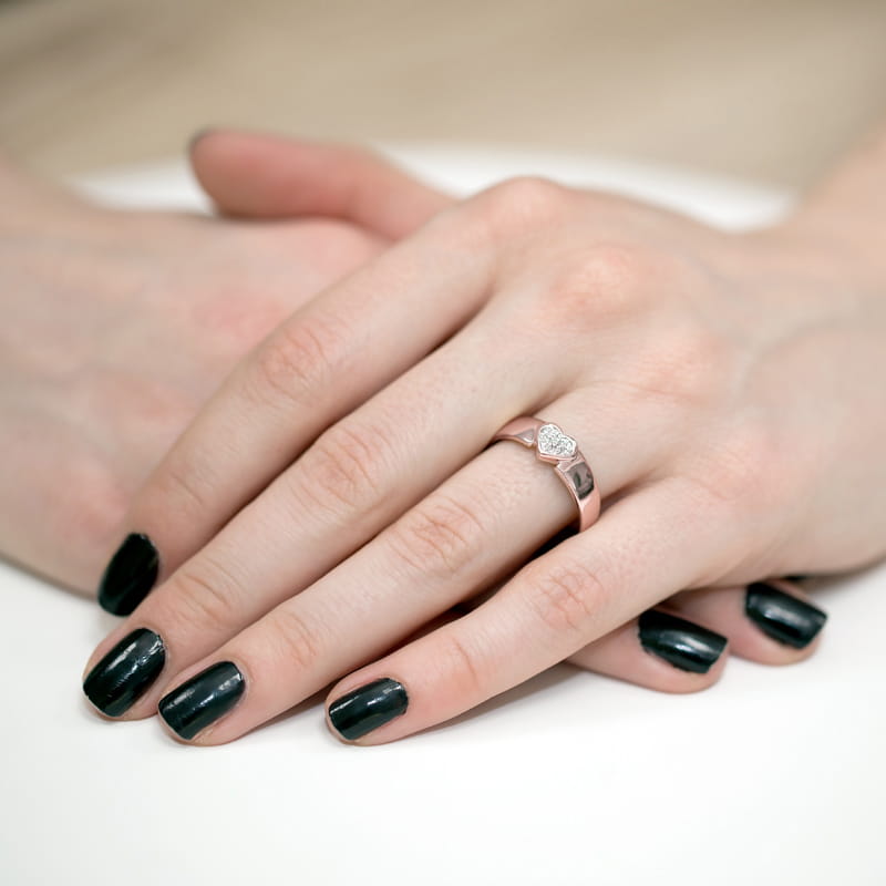 Inel Aur 14K cu Diamante Naturale 0.04 ct, imaginea 11 din 11