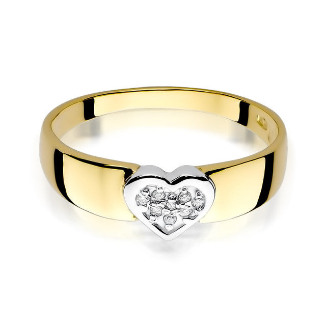 Inel Aur 14K cu Diamante Naturale 0.04 ct, imaginea 2 din 11