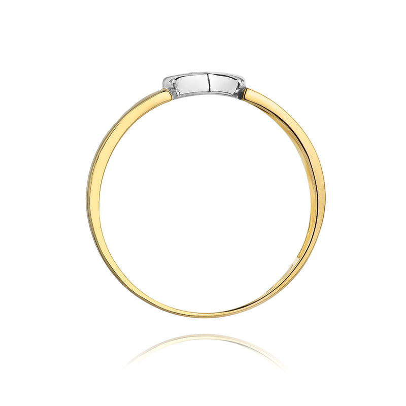 Inel Aur 14K cu Diamante Naturale 0.04 ct, imaginea 3 din 11