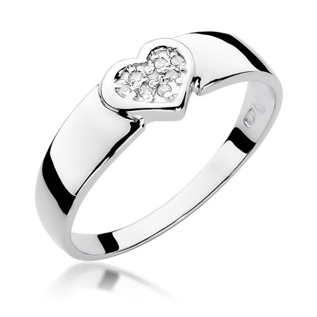 Inel Aur 14K cu Diamante Naturale 0.04 ct, imaginea 5 din 11