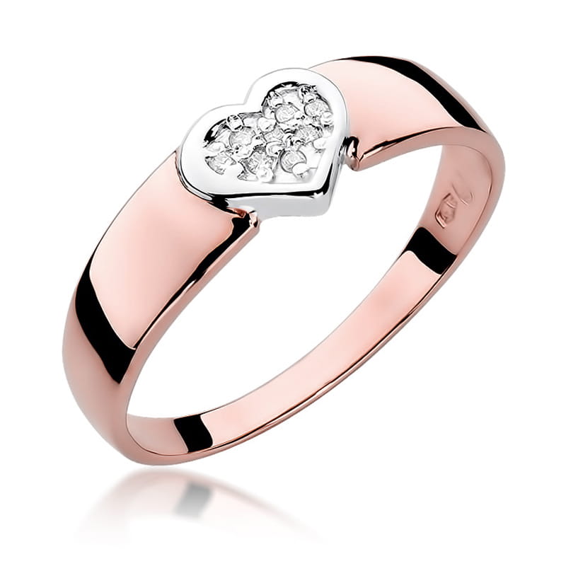 Inel Aur 14K cu Diamante Naturale 0.04 ct, imaginea 8 din 11