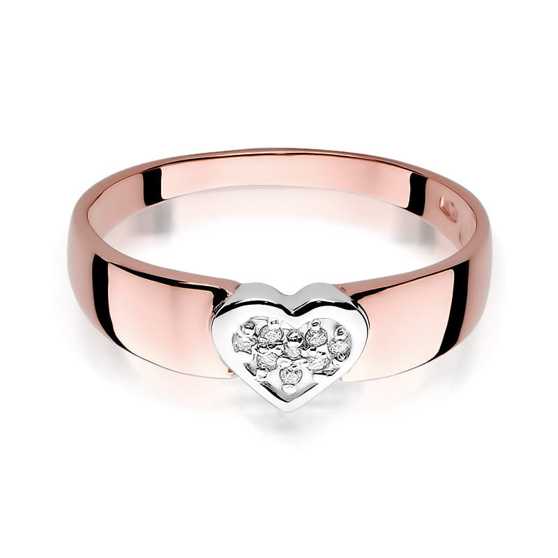 Inel Aur 14K cu Diamante Naturale 0.04 ct, imaginea 9 din 11