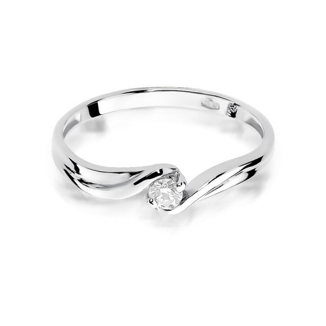 Inel Aur 14K cu Diamant Natural 0.10 ct, imaginea 5 din 11